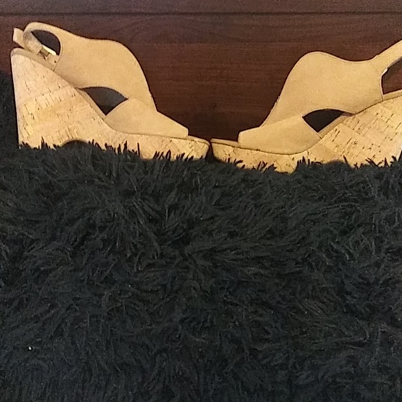 FRANK SARTO SUEDE WEDGES WORE ONCE - Picture 3 of 7